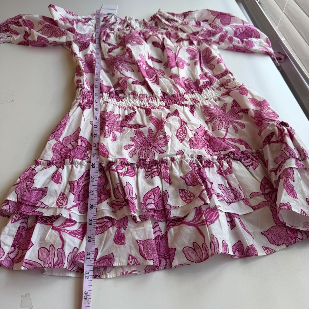 *Generation Love Womens Fiona Floral Printed Pink Cotton Mini Dress Large - Picture 13 of 14